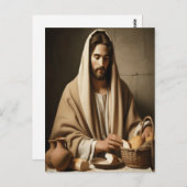Brot: Jesus’ heiliger Moment Postkarte (Vorne/Hinten)