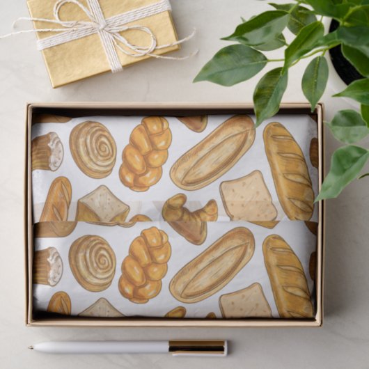 Brot, Konditorei und Bäckerei Seidenpapier (Geschenk)