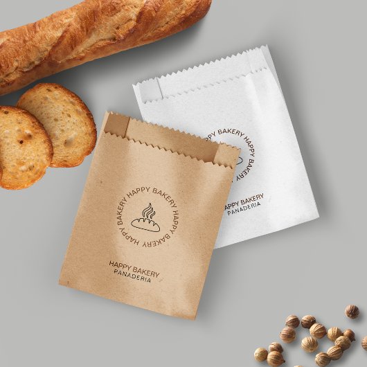 Brot-Logo-Bakery Kraft Papiertasche Geschenktütchen