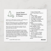 Brot Mac gebacken und Käse Rezept Postkarte (Rückseite)