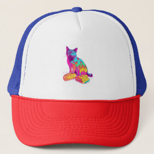 Brot Meowphosis - Glitchy Funny Cat Meme Truckerkappe