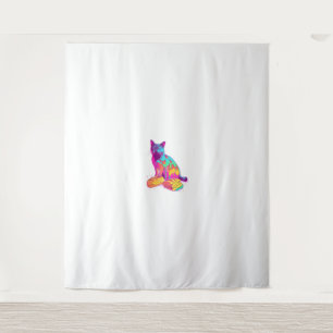 Brot Meowphosis - Glitchy Funny Cat Meme Wandteppich