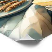 Brot mit coolen Speisen Poster (Ecke)