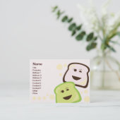 Brot - mollig visitenkarte (Stehend Vorderseite)