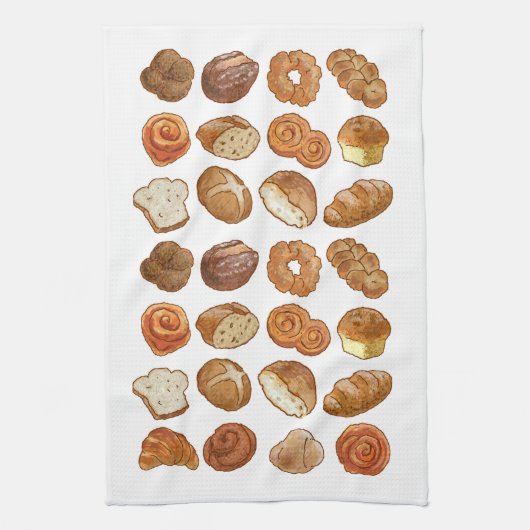 Brot-Muster-Geschirrtuch 16" x 24" Küchentuch (Vertikal)