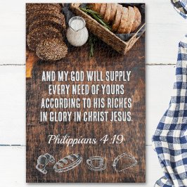 Brot | Philippinen 4:19 Bibelverse 20 x 30 Puzzle