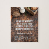 Brot | Philippinen 4:19 Bibelverse 8 x 10 oder höh Puzzle (Vertikal)