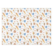 Brot | Pies | Bäckerei Wasserfarbmuster Tischdecke (Vorderseite (Horizontal))