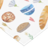 Brot | Pies | Bäckerei Wasserfarbmuster Tischdecke (Schrägansicht)