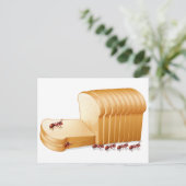 Brot und Ameisen Postkarte (Stehend Vorderseite)