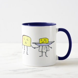 Brot und Butter Küchenkunst-Kaffeetasse Tasse