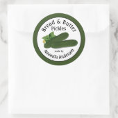 Brot und Butter Pickles 3" Runder Aufkleber (Tasche)