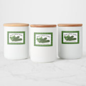 Brot- und Butterflecken Kariert H-Lebensmittel-Eti Lebensmitteletikett (Flaschen)