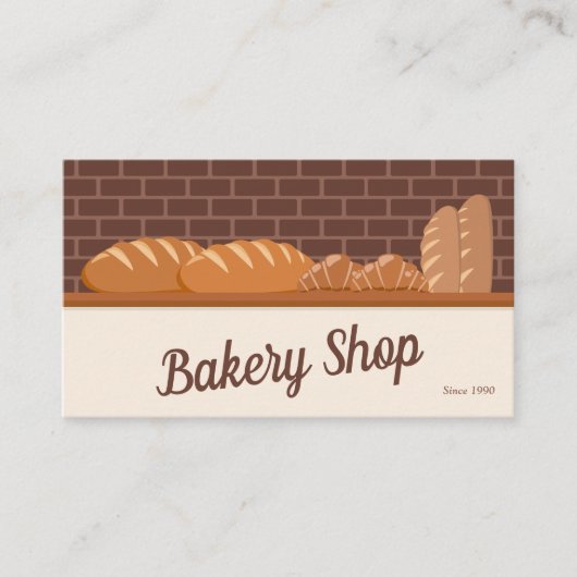 Brot und Croissant - Bäckerei Visitenkarte