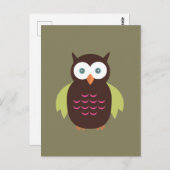 Brot und grünes Schalen Postkarte (Vorne/Hinten)