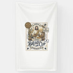 Brot und Kelch Jesus Kommunion Christlicher Glaube Banner