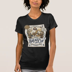 Brot und Kelch Jesus Kommunion Christlicher Glaube T-Shirt