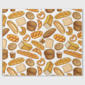 Brot und Konditorei, Backwaren Geschenkpapier (Flach)