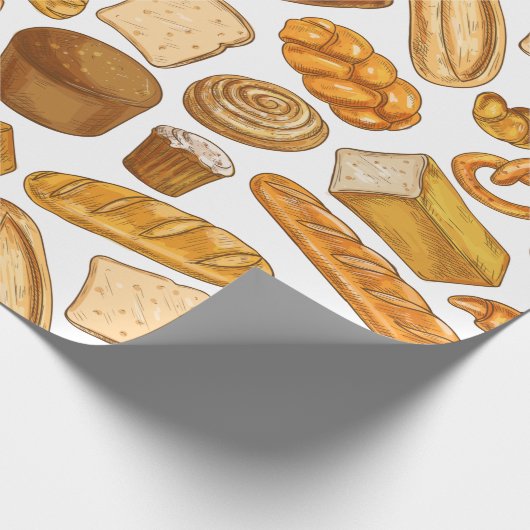 Brot und Konditorei, Backwaren Geschenkpapier (Ecke)