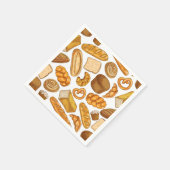 Brot und Konditorei, gebackenes Muster Serviette (Ecke)