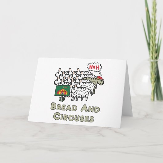 Brot und Kreisläufe Feiertagskarte (Vorderseite)