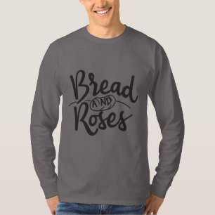 "Brot und Rose" Männer einzigartiger T - Shirt