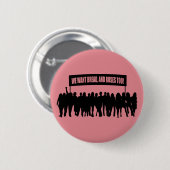 "Brot- und Rosen" Knopf Button (Vorne & Hinten)