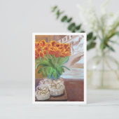 BROT UND TULIPS IN PARIS POSTKARTE (Stehend Vorderseite)