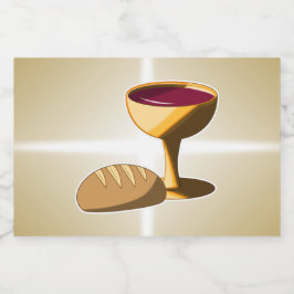 Brot und Wein Die letzte Osterkommune Alkoholflaschenetikett