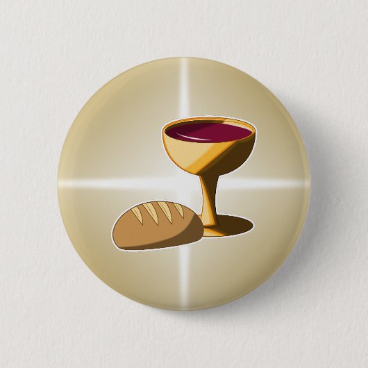 Brot und Wein Die letzte Osterkommune Button (Vorderseite)