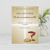 Brot und Wein Die letzte Osterkommune Einladung (Stehend Vorderseite)