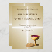 Brot und Wein Die letzte Osterkommune Einladung (Vorne/Hinten)