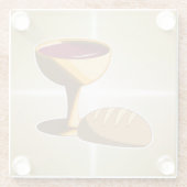 Brot und Wein Die letzte Osterkommune Glasuntersetzer (Rückseite)