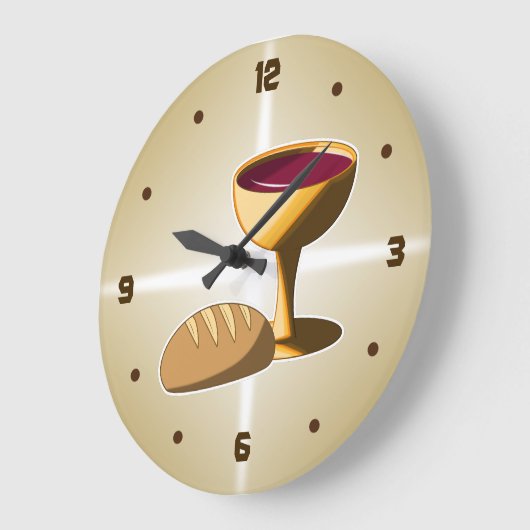 Brot und Wein Die letzte Osterkommune Große Wanduhr (Winkel)