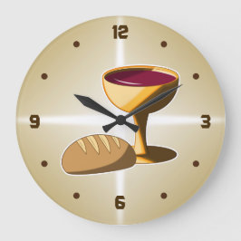Brot und Wein Die letzte Osterkommune Große Wanduhr
