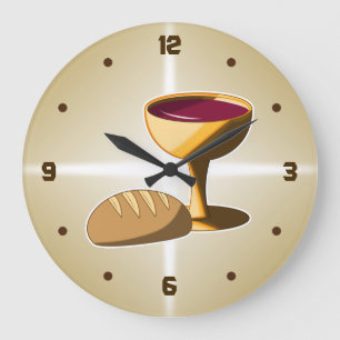Brot und Wein Die letzte Osterkommune Große Wanduhr