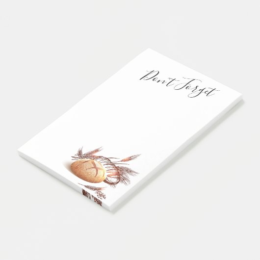 Brot und Weizen Post-it Klebezettel (angewinkelt)