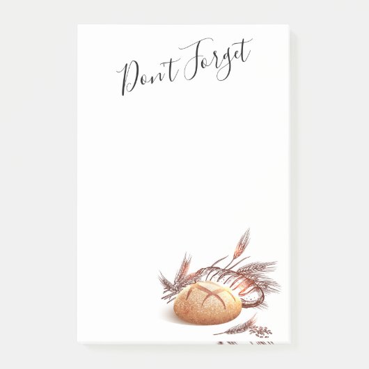 Brot und Weizen Post-it Klebezettel (Vorderseite)