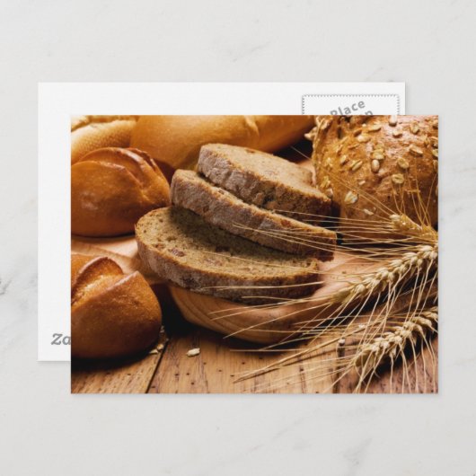 Brot und Weizen Postkarte (Vorne/Hinten)