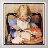 Brot von Jessie Willcox Smith Poster (Vorne)