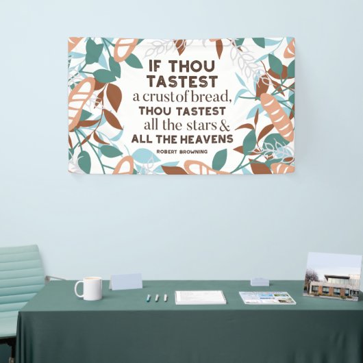 Brot-Zitate von Robert Browning Banner (Messeveranstaltung)