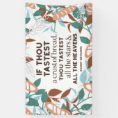 Brot-Zitate von Robert Browning Banner (Vertikal)