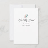 Brot-Zitate von Robert Browning Einladung (Rückseite)