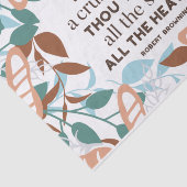 Brot-Zitate von Robert Browning Seidenpapier (Ausschnitt)