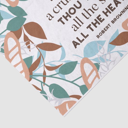 Brot-Zitate von Robert Browning Seidenpapier (Ausschnitt)