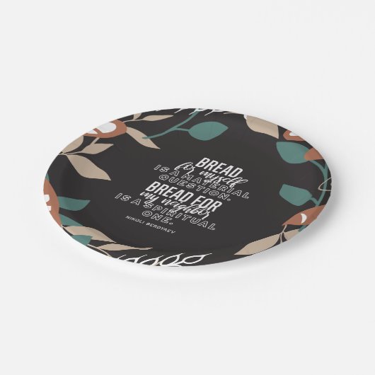 Brotanführungszeichen von Nikoli Berdyaev Pappteller (Schrägansicht)