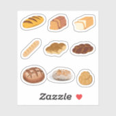 Brotaufkleber Aufkleber (Blatt)