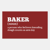 Brotbacken Funny Definition Sticker (Vorderseite)