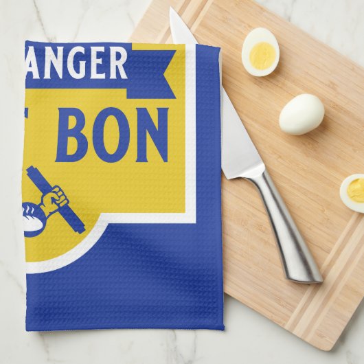 Brotbacken Geschirrtuch (Viertel Falte)