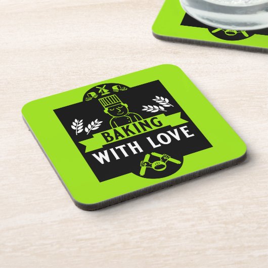 Brotbacken Getränkeuntersetzer (Linke Seite)